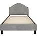 Struttura letto bambini con testata Grigio chiaro 90 x 190 cm - Foto miniatura 5