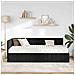 Struttura Letto Angolare con Materasso 2 pcs Nero Velluto - Foto miniatura 3