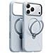 Cover per iPhone 17 Pro Max - PC+Silicone, Blu, Con Soporte - Foto miniatura 3
