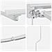 Cornice per Tenda Manuale con LED Bianco 3 x 2,5 m Alluminio - Foto miniatura 6