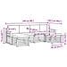 Set divani con cuscino 6 pcs Grigio Naturale e Chiaro - Foto miniatura 6
