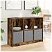 Credenza con cassetto Rovere fumé 102 x 32 x 73,5 cm - Foto miniatura 2