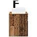 Mobile Lavabo da Parete Legno antico 39 x 41 x 62,5 cm - Foto miniatura 2