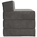 Divano Letto Pieghevole Grigio Scuro 200 x 70 x 15 cm Velluto - Foto miniatura 4