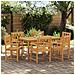 Panchina da esterno 6 pcs Naturale 56 x 55,5 x 90 cm - Foto miniatura 2