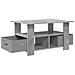 Tavolino da salotto con cassetto Grigio cemento 77 x 55 x 42 cm - Foto miniatura 4
