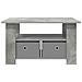 Tavolino da salotto con cassetto Grigio cemento 77 x 55 x 42 cm - Foto miniatura 5