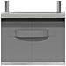 Tavolino da salotto con cassetto Grigio cemento 77 x 55 x 42 cm - Foto miniatura 9