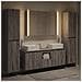 Set di mobili per il bagno 6 pcs Sonoma grigio - Foto miniatura 4