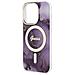 Guess Guhmp14lhtmrsu Custodia Per Iphone 14 Pro 6,1 Viola /viola Golden Marble Magsafe - Foto miniatura 2