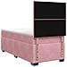Letto box spring con materasso Rosa 80 x 200 cm Velluto - Foto miniatura 8