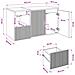 Set di mobili per il bagno 2 pz Rovere Fumo - Foto miniatura 7