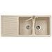Lavello SP116D 2 Vasche Gocciolatoio a Destra Dimensioni 116 x 50 cm Colore Inox Serie Alba - Foto miniatura 11