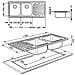 Lavello SP116D 2 Vasche Gocciolatoio a Destra Dimensioni 116 x 50 cm Colore Inox Serie Alba - Foto miniatura 12