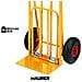 Carrello portacasse acciaio ruote pneumatiche max 200 Kg cm 54x49X H. 108 - Foto miniatura 2