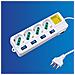 Multipresa Italia Schuko Con 5 Interruttori Separati 4 Posti Ciabatta Protezione Led 2500w Europa - Foto miniatura 1