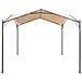Gazebo Padiglione Tenda Tettoia 3x3 M Acciaio Beige - Foto miniatura 3