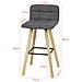 Sgabelli Alta Da Bar Con Poggiapiedi E Schienale, sedie Cucina, Fst50-dgx2 - Foto miniatura 2