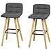 Sgabelli Alta Da Bar Con Poggiapiedi E Schienale, sedie Cucina, Fst50-dgx2 - Foto miniatura 5