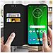 Custodia Motorola Moto G7 E G7 Plus Portacarte Funzione Supporto Nero - Foto miniatura 1