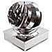 Fumaiolo Radiante Eolico Zincato Base Quadra 47x47cm - Foto miniatura 1