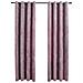 Tende Oscuranti Con Anelli 2pz Rosa Antico In Velluto 140x175cm - Foto miniatura 2