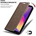 Custodia Compatibile Con Zte Nubia N3 In Bruno Caffè - Coperchio Protettiva Con Chiusura Magnetica, Funzione Stand E Tasca Per Le Carte - Foto miniatura 6