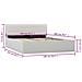 Giroletto Con Contenitore Idraulico Bianco Similpelle 140x200cm - Foto miniatura 7