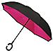 , Ombrello Pieghevoli Unisex - Adulto Rosa Black / pink Taglia Unica - Foto miniatura 3
