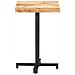 Tavolino Da Bistrot Quadrato 50x50x75 Cm Legno Di Mango Grezzo - Foto miniatura 3