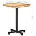 Tavolino Da Bistrot Quadrato 50x50x75 Cm Legno Di Mango Grezzo - Foto miniatura 6