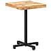 Tavolino Da Bistrot Quadrato 50x50x75 Cm Legno Di Mango Grezzo - Foto miniatura 8