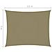 Parasole a Vela Oxford Rettangolare 3x4,5 m Beige - Foto miniatura 6