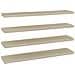 Scaffali A Parete 4 Pz Rovere 120x23,5x3,8 Cm In Mdf - Foto miniatura 2