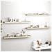 Scaffali A Parete 4 Pz Rovere 120x23,5x3,8 Cm In Mdf - Foto miniatura 1