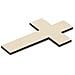 10 X Croce Abbellimenti Forme | Legno Chiaro, Compensato Cutouts | 10 X 6 Cm | Non Verniciato In Bianco, Memorial Crocifisso | Perfetto Per Verniciare, Decorare, Decoupage O Come Regalo - Foto miniatura 2