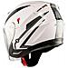 Moto Casco Jet Scooter Doppia Visiera Certificato Ece22-05 Bianco Argento Xl - Foto miniatura 9