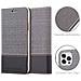 Custodia Compatibile Con Apple Iphone 13 Pro In Grigio Nero - Coperchio Protettiva Con Chiusura Magnetica, Funzione Stand E Tasca Per Le Carte - Foto miniatura 6