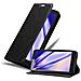 Custodia Compatibile Con Zte Blade L8 In Nero Di Notte - Coperchio Protettiva Con Chiusura Magnetica, Funzione Stand E Tasca Per Le Carte - Foto miniatura 1