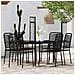 Set Mobili Da Pranzo Per Giardino 7 Pz Nero - Foto miniatura 1
