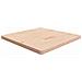Piano Tavolo Quadrato 80x80x4 Cm Massello Rovere Non Trattato - Foto miniatura 1
