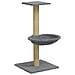 Albero Per Gatti Con Palo Tiragraffi Sisal Grigio Chiaro 74 Cm - Foto miniatura 1