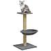 Albero Per Gatti Con Palo Tiragraffi Sisal Grigio Chiaro 74 Cm - Foto miniatura 2