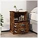 Comodini 2pz Rovere Fumo 43x36x60 Cm - Foto miniatura 1