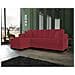 Divano Letto Fernando, Divano Letto Ad Angolo Con Penisola Reversibile, Sofà Contenitore Da Soggiorno Con Chaislongue E 2 Cuscini, 230x150h81 Cm, Rosso - Foto miniatura 1