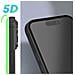 Vetro Temperato Per Iphone 15 Pro Max Adesione Totale Bordo Smussato Nero - Foto miniatura 5