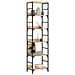 Libreria Rovere Sonoma 50x33x188,5 Cm In Legno Multistrato - Foto miniatura 3