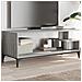 Mobile Tv Grigio Sonoma 102x40x41cm Legno E Acciaio A Polvere - Foto miniatura 1