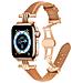 Cinturino Per Apple Watch 38/40/41mm In Pelle Con Chiusura Pieghevole, Marrone - Foto miniatura 1