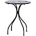 Tavolino Bistrot Civita 60 Cm 60 Cm Metallo Nero - Foto miniatura 2